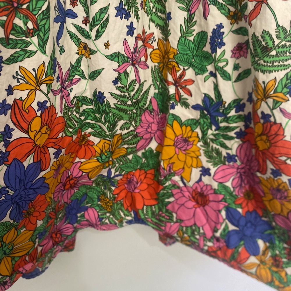 Talbots 12 Poplin Blissful Floral Shirtdress - Picture 6 of 12